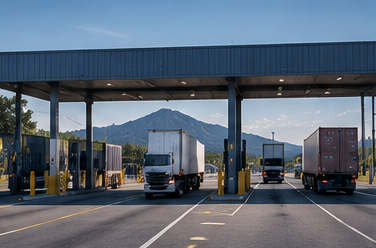 Border crossing — border infrastructure, large scale